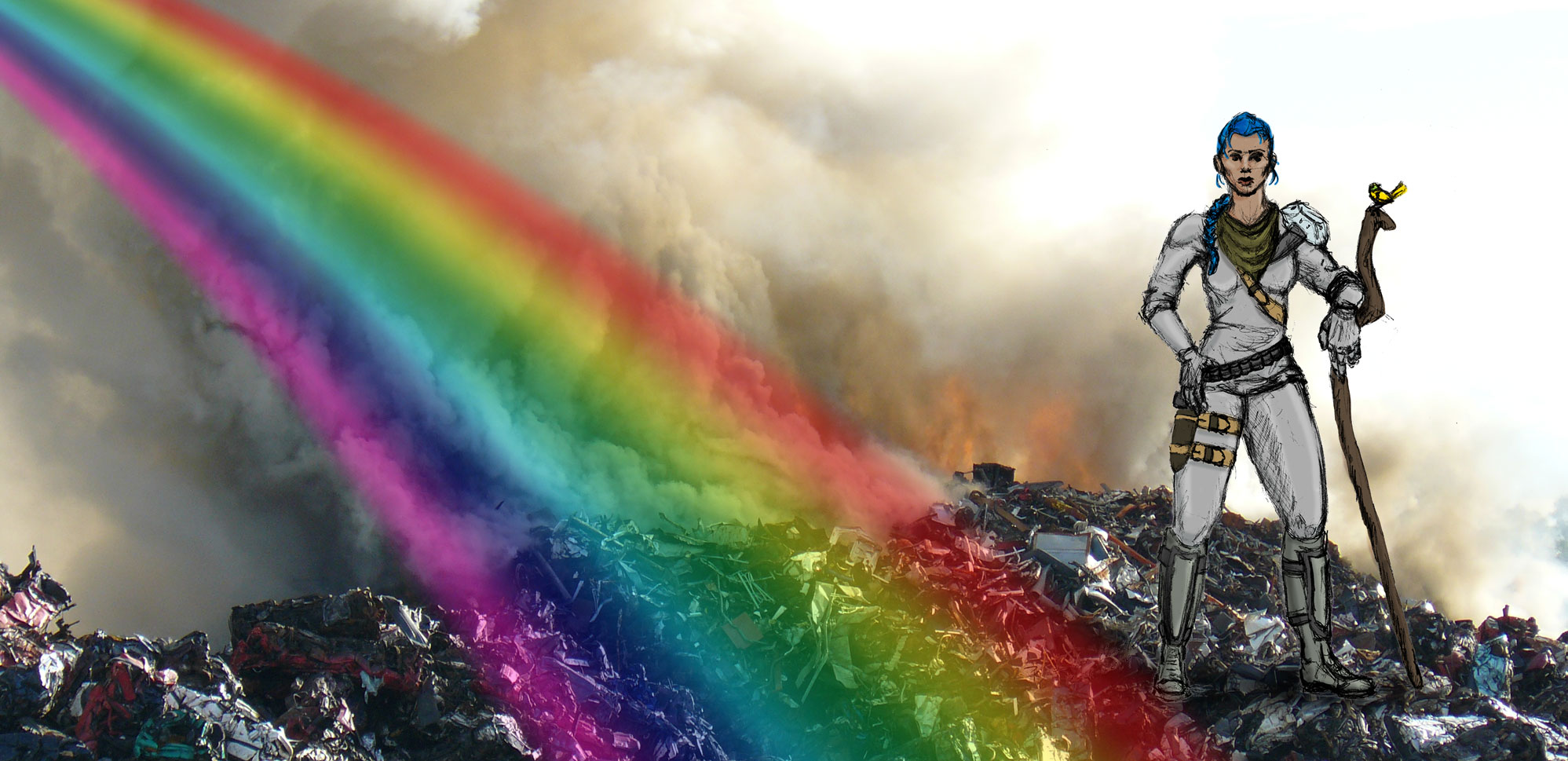 Post-apocalyptic hopepunk